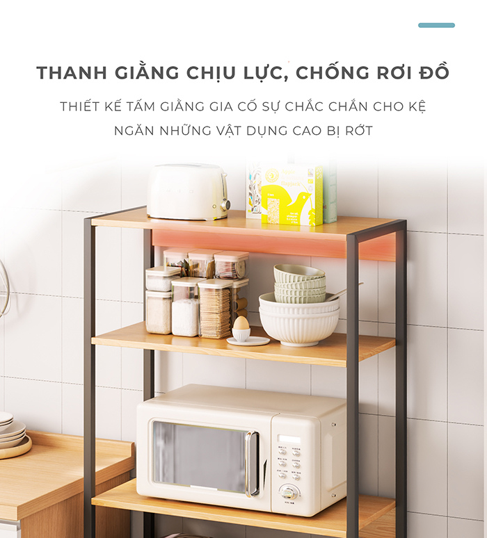 Mô tả Kệ lò vi sóng IGA sắp xếp không gian bếp gọn gàng phong cách hiện đại GM05 - 6