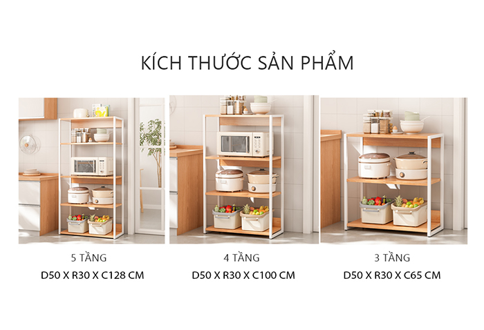 Mô tả Kệ lò vi sóng IGA sắp xếp không gian bếp gọn gàng phong cách hiện đại GM05 - 9