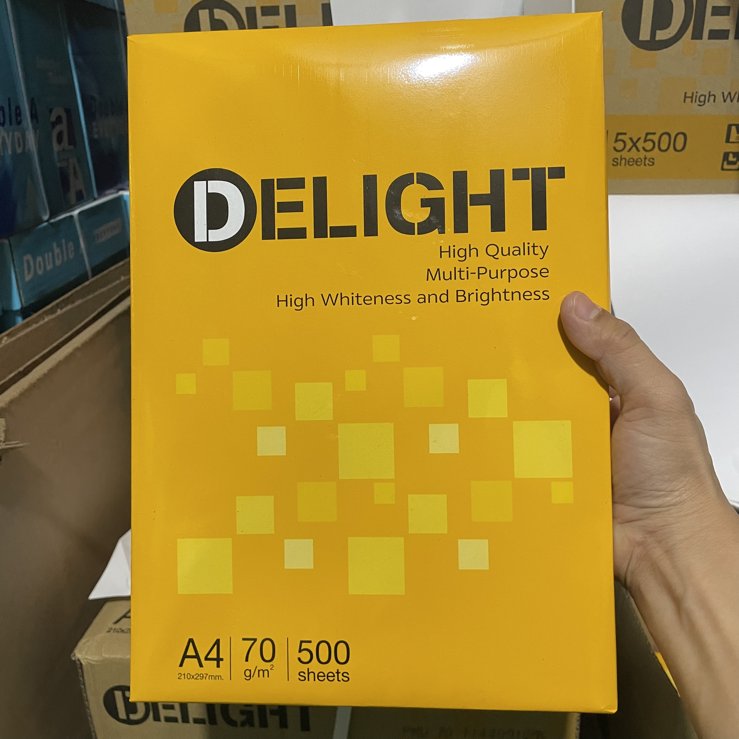 1 Ream 500 Tờ Giấy In Delight A4 Định Lượng 70 gsm hạn chế tối đa kẹt ...