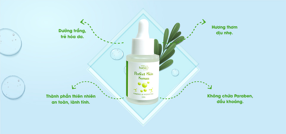 Mô tả Tinh Chất Dưỡng Serum Riori RIORI HANA Perfect Skin Dưỡng Trắng Cấp Ẩm - Trẻ Hóa  30ml - 5