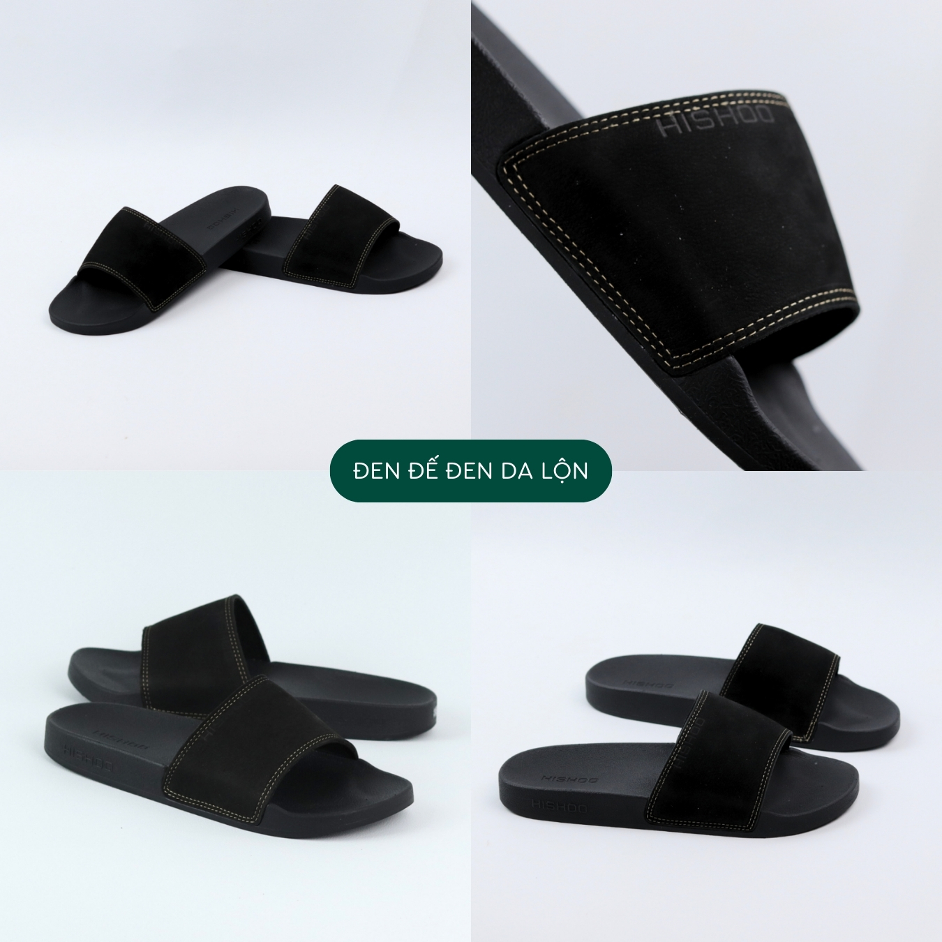 Dép Hishoo U088 màu đen