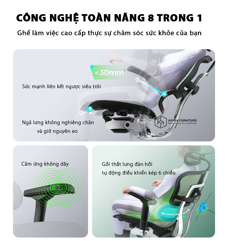 Điều chỉnh thắt lưng Ergohuman Elite 02