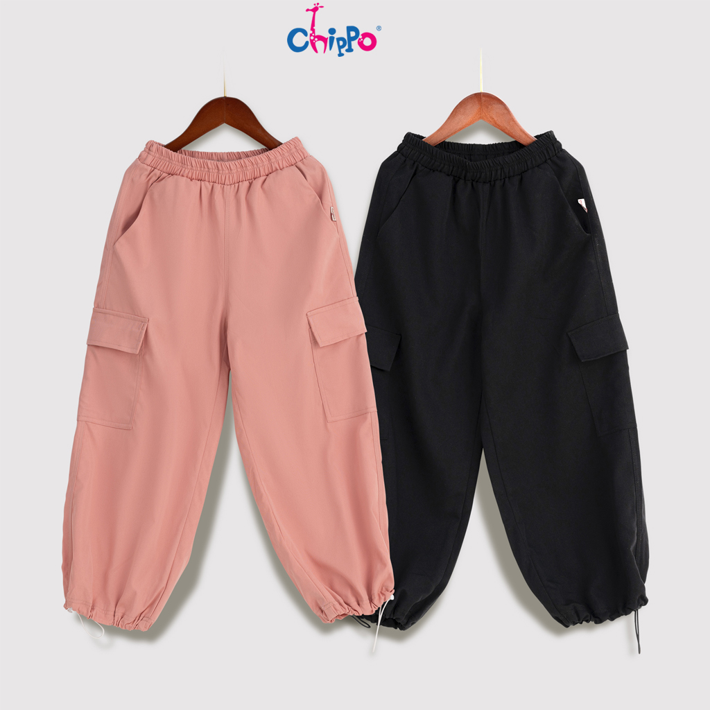 Mô tả Quần Jogger Kaki Chippo bé gái đi học chất liệu co dãn thoải mái cho bé từ 7 đến 12 Tuổi(21-40Kg) - 1