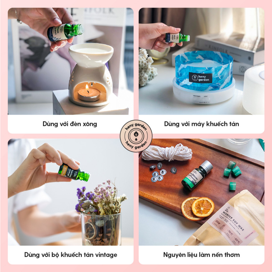 Tinh dầu Oải Hương Heny Garden - Giúp ngủ ngon