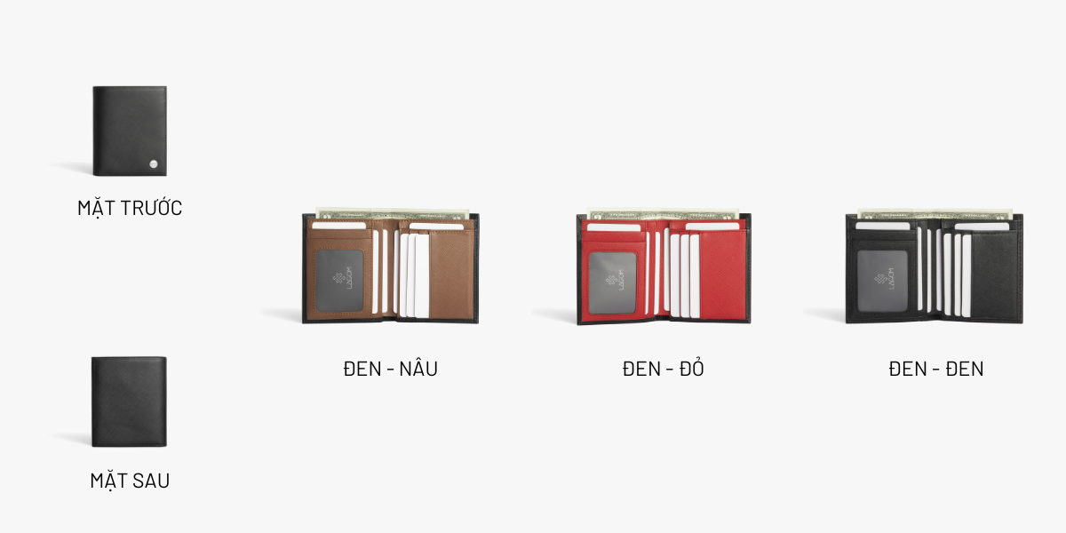 Mô tả Ví nam Da Thật LAGOM Forest Bifold dáng đứng có ngăn để ảnh - 1