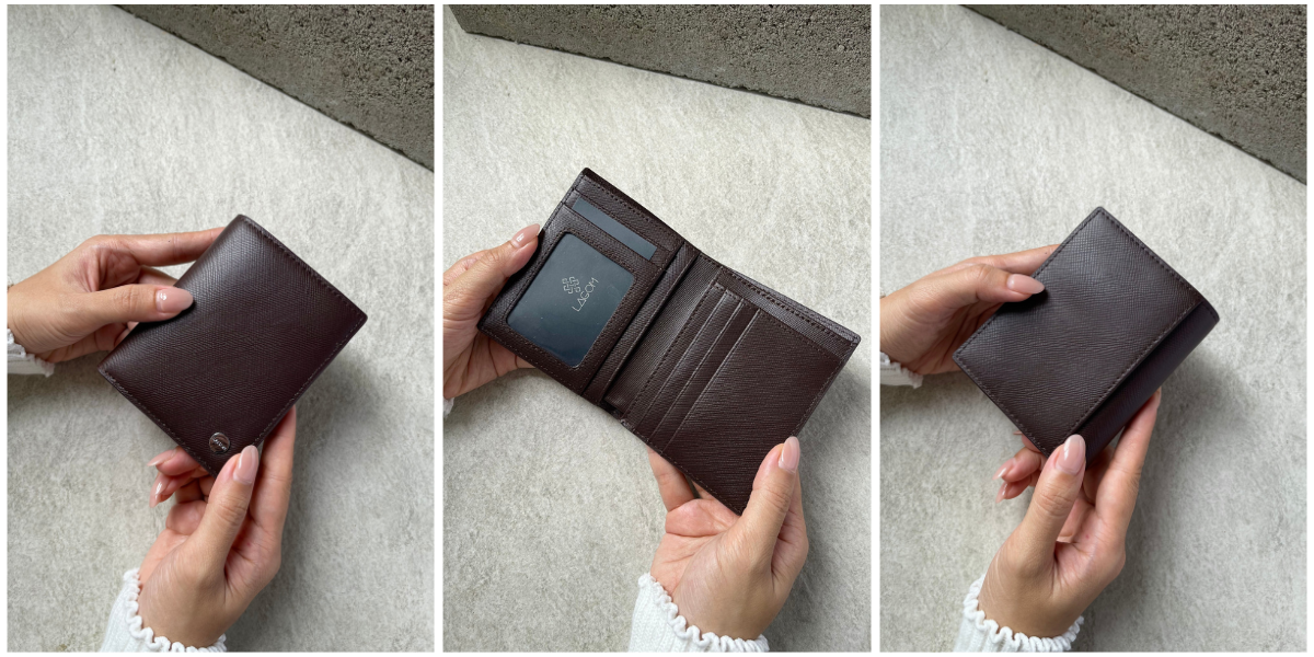 Mô tả Ví nam Da Thật LAGOM Forest Bifold dáng đứng có ngăn để ảnh - 3