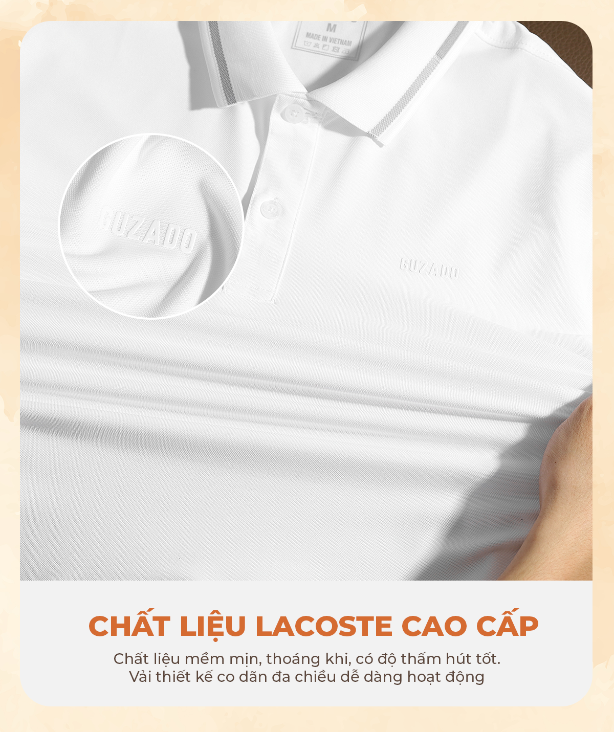 Áo Polo GUZADO Coolmax Cá Sấu - Màu Sắc