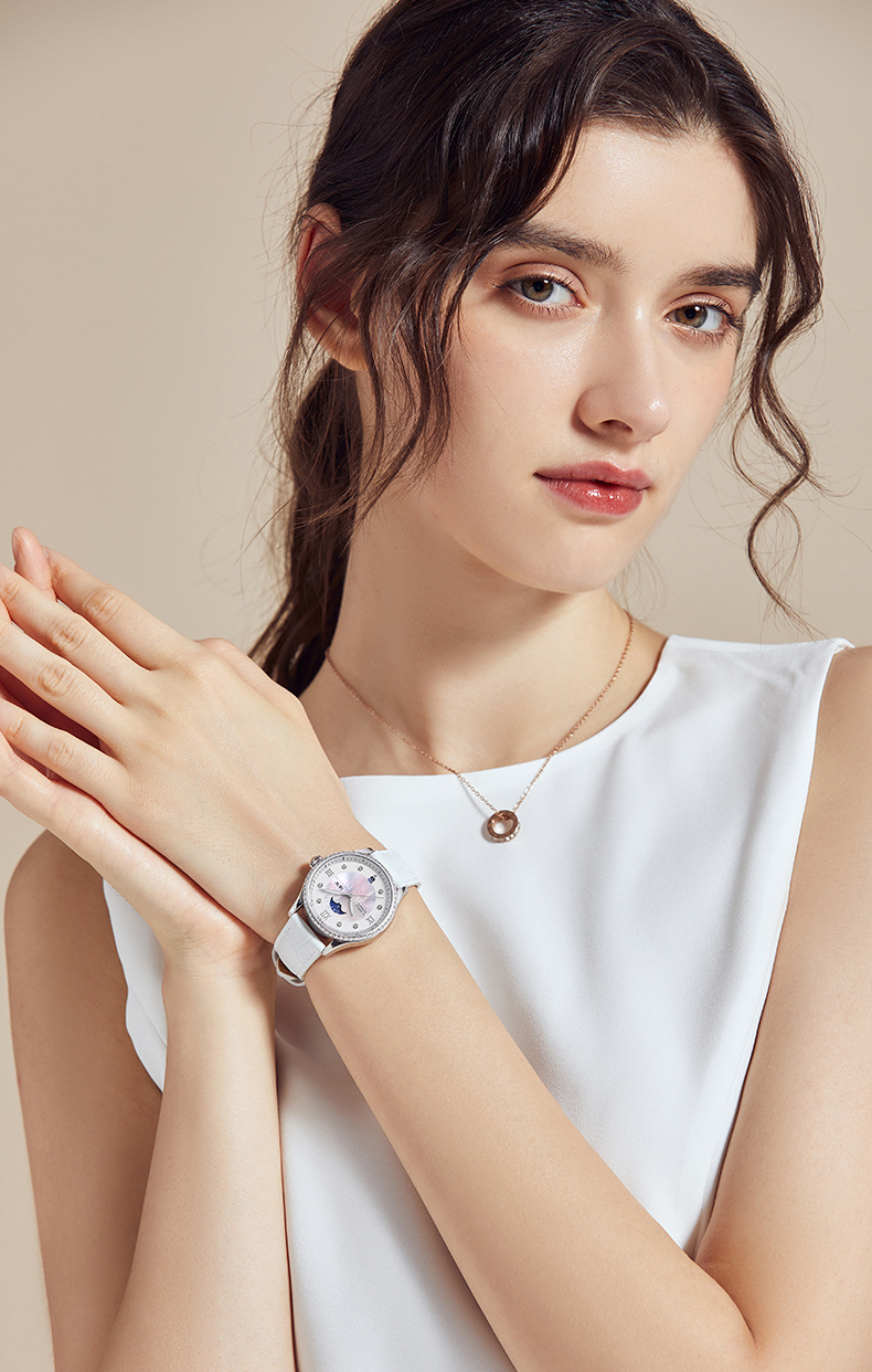 Mô tả Đồng hồ nữ chính hãng IW CARNIVAL IW582G-1, Kính sapphire ,chống xước,Chống nước 50m ,Bh 24 tháng,Máy cơ (Automatic) - 6