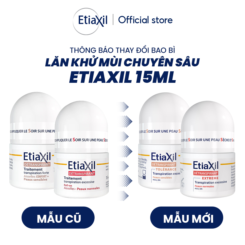 Mô tả [ETIAXIL] Combo 2 Lăn Khử Mùi Ngăn Mồ Hôi Etiaxil 15ml - 1