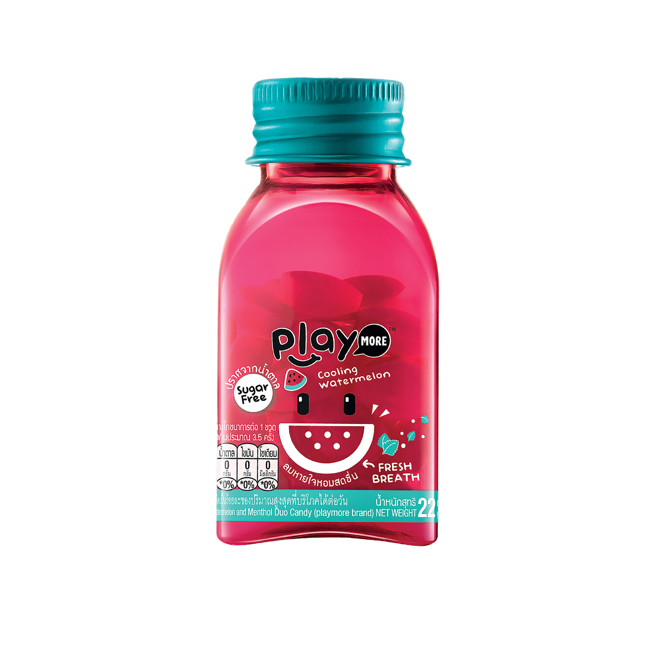 Mô tả Combo 2, combo 3, hũ kẹo the không đường hương Dưa Hấu Playmore 22g - 1