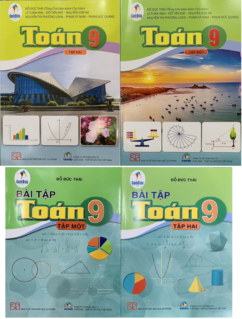 Mô tả Sách - Toán và bài tập toán lớp 9 tập 1 & 2 - cánh diều + bán kèm 1 quyển vở - 1
