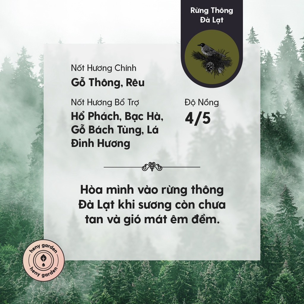 Tinh dầu Da Lat Forest Heny Garden