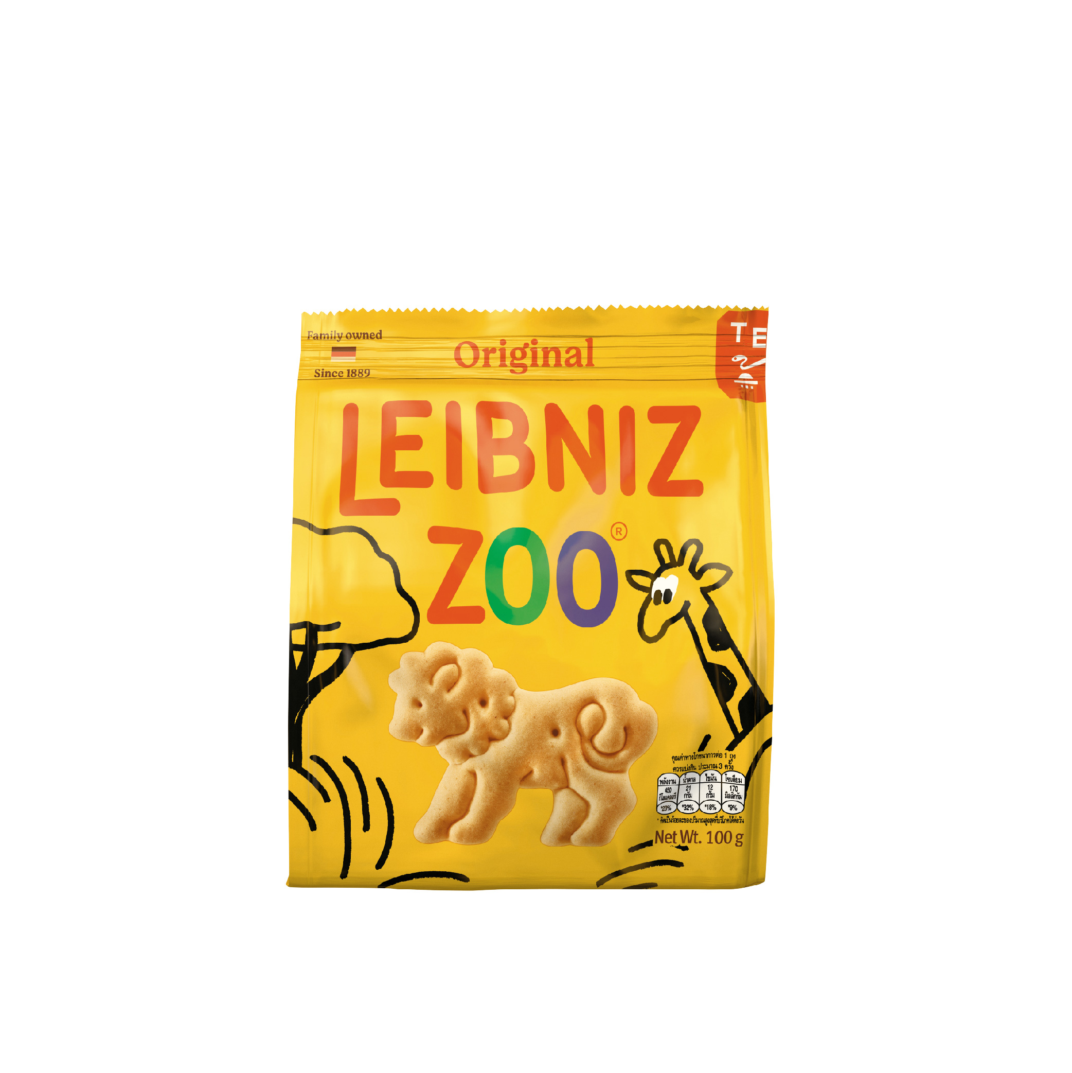 Mô tả Bánh qui bơ hình thú Leibniz Zoo 100g - 1