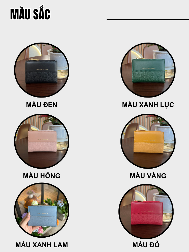 Ví Nữ Ngắn Mini Cầm Tay TAILIAN TL09 nhiều màu