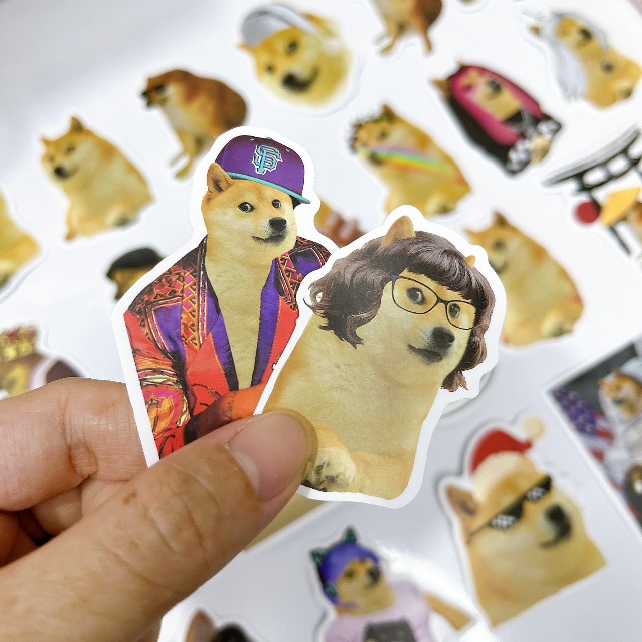 50/100 Sticker meme chó cheems doge hình dán meme vui nhộn hài hước ...