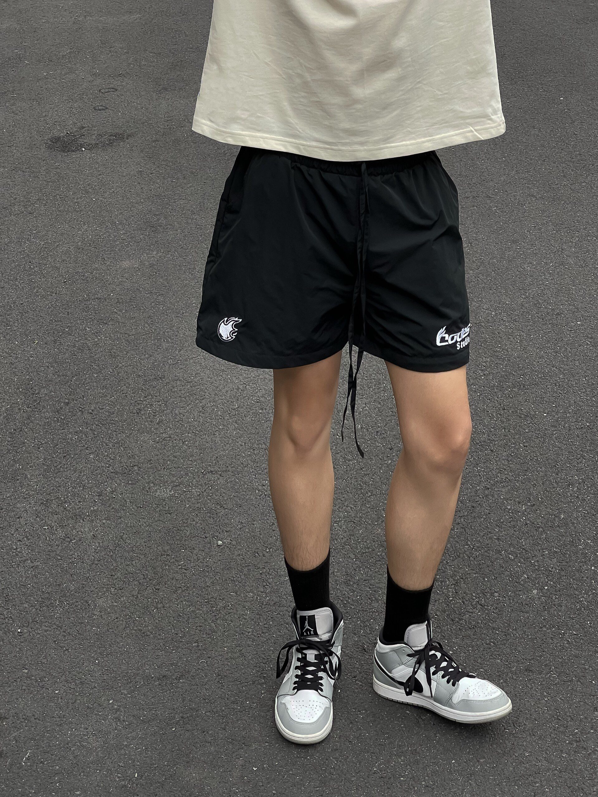 Quần short dù local brand CODES VN , Quần short gió 2 lớp lót lưới ...