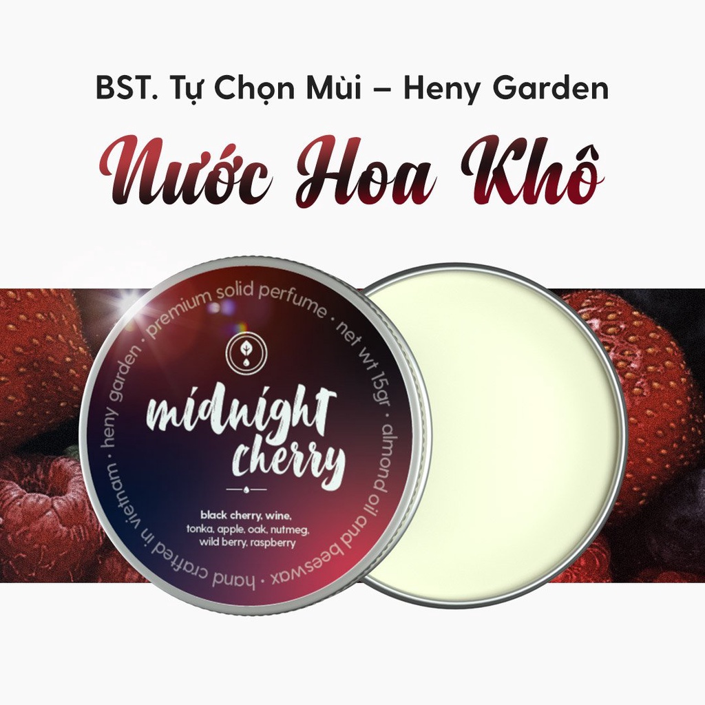 Mô tả Nước Hoa Khô Nữ Dạng Sáp Heny Garden 15Gr (Nhiều Phân Loại) Tiện Dụng Nhỏ Gọn - 1
