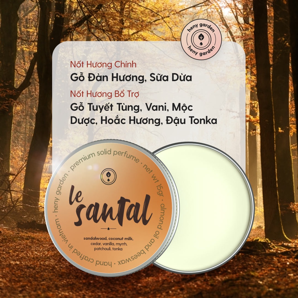 Mô tả Nước Hoa Khô Nữ Dạng Sáp Heny Garden 15Gr (Nhiều Phân Loại) Tiện Dụng Nhỏ Gọn - 4