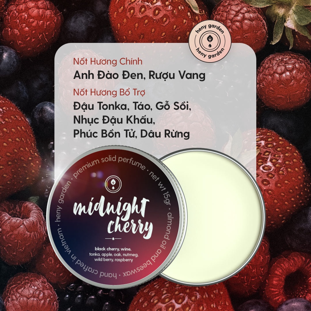 Mô tả Nước Hoa Khô Nữ Dạng Sáp Heny Garden 15Gr (Nhiều Phân Loại) Tiện Dụng Nhỏ Gọn - 8