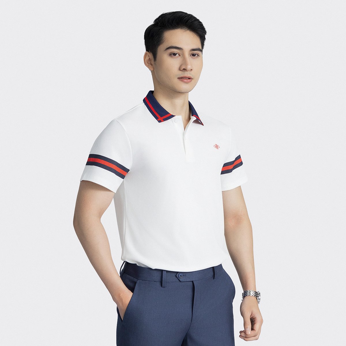 Mô tả Áo Polo ngắn tay Nam INSIDEMEN Form Regular Fit - 6PS003AZ - 4