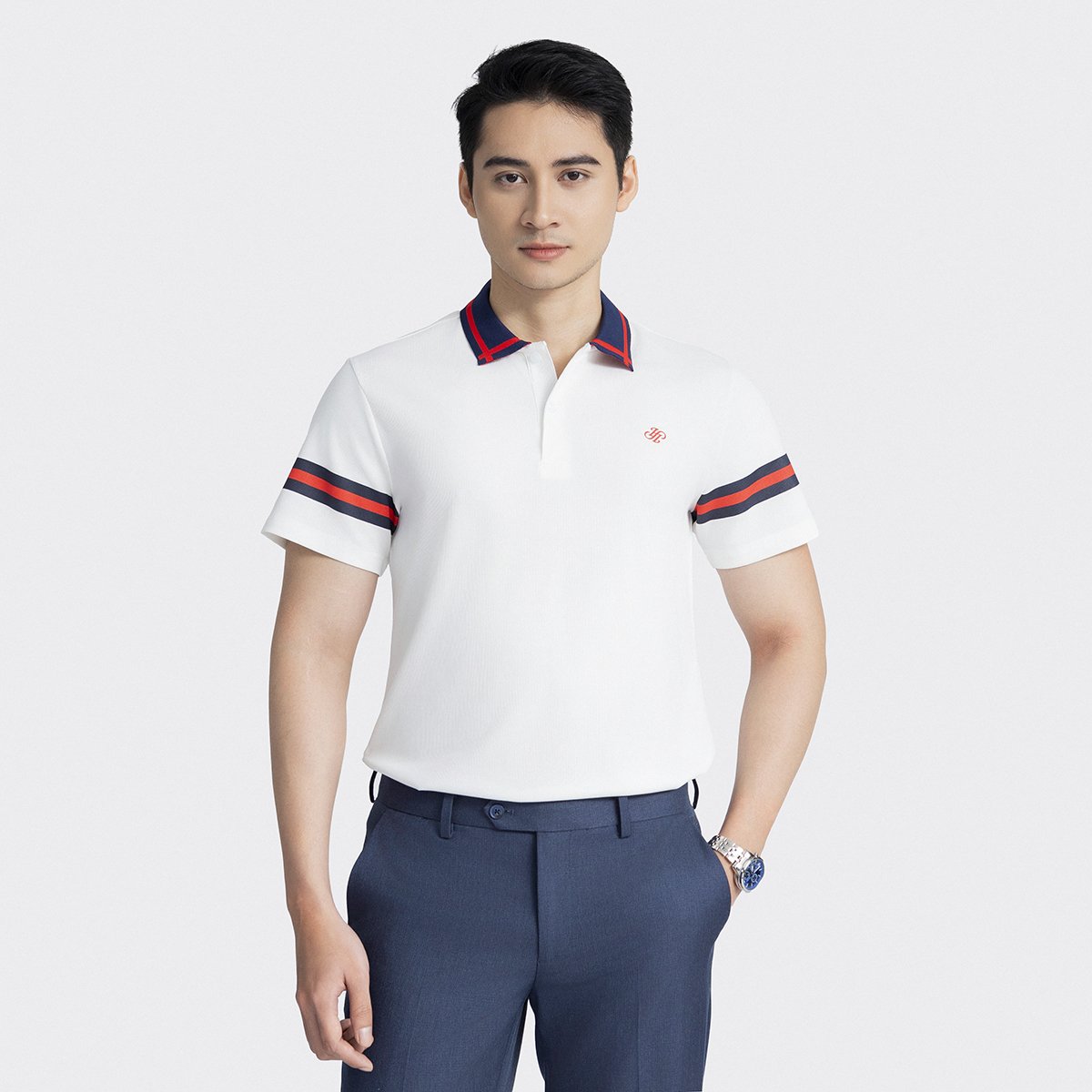 Mô tả Áo Polo ngắn tay Nam INSIDEMEN Form Regular Fit - 6PS003AZ - 5