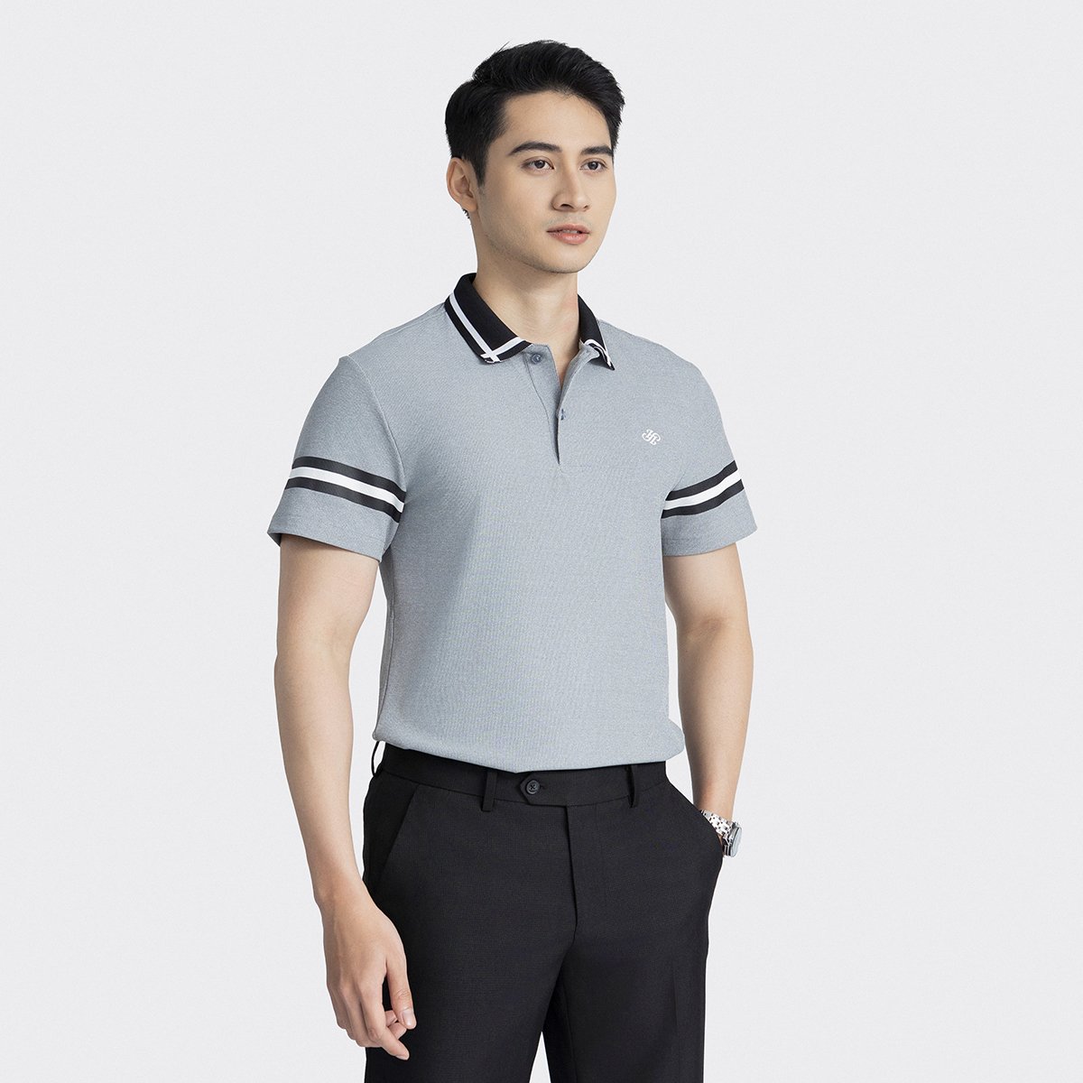 Mô tả Áo Polo ngắn tay Nam INSIDEMEN Form Regular Fit - 6PS003AZ - 2
