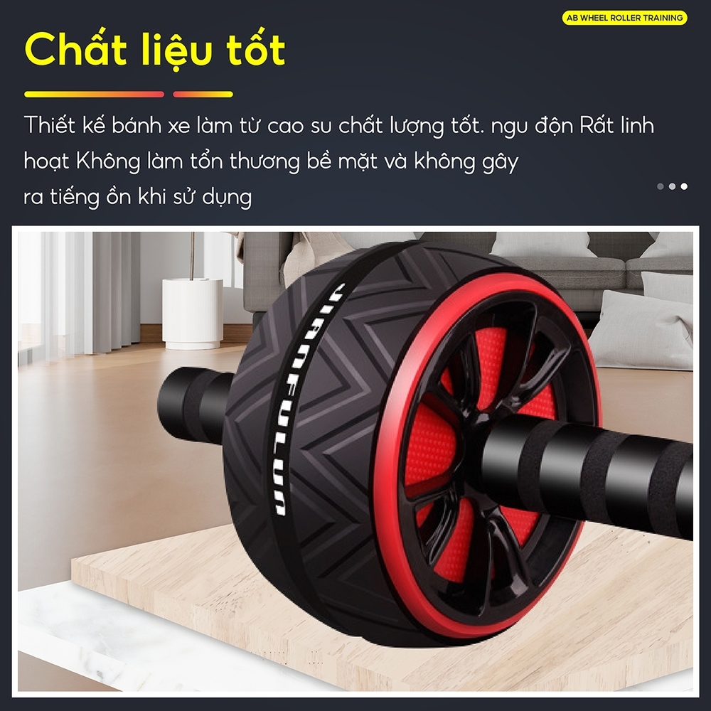 Mô tả BG - Con lăn trợ lực tập bụng 1 bánh AB TDR 95, dụng cụ máy tập cơ bụng con lăng, tạ tập gym tại nhà - 4