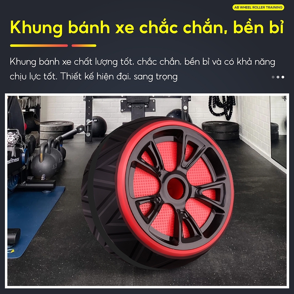 Mô tả BG - Con lăn trợ lực tập bụng 1 bánh AB TDR 95, dụng cụ máy tập cơ bụng con lăng, tạ tập gym tại nhà - 5