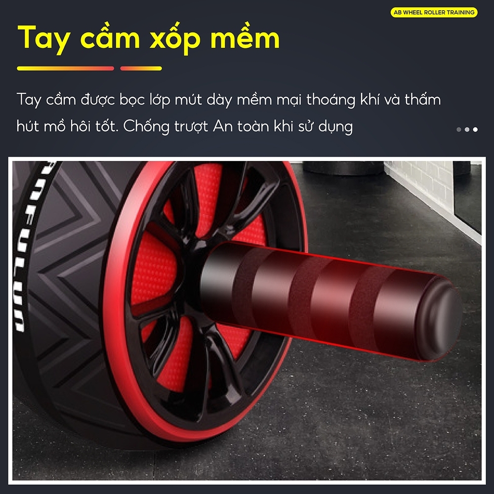 Mô tả BG - Con lăn trợ lực tập bụng 1 bánh AB TDR 95, dụng cụ máy tập cơ bụng con lăng, tạ tập gym tại nhà - 7