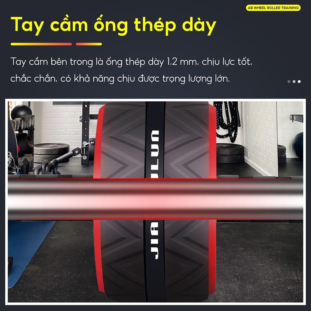 Mô tả BG - Con lăn trợ lực tập bụng 1 bánh AB TDR 95, dụng cụ máy tập cơ bụng con lăng, tạ tập gym tại nhà - 9