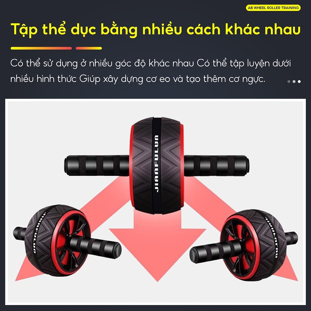 Mô tả BG - Con lăn trợ lực tập bụng 1 bánh AB TDR 95, dụng cụ máy tập cơ bụng con lăng, tạ tập gym tại nhà - 10
