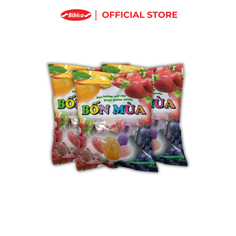 Mô tả Combo 3 Kẹo Cứng Trái Cây Bốn Mùa Bibica 70g - 1