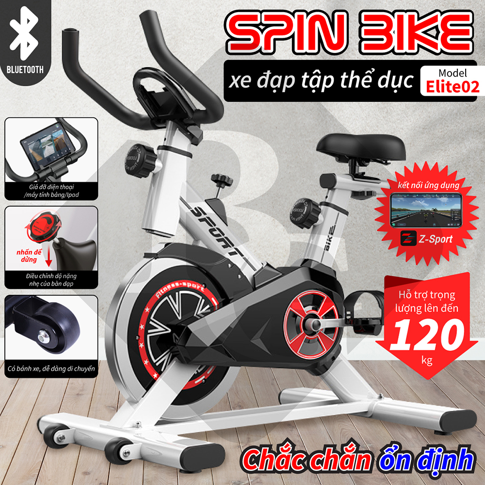 Mô tả BG -Xe đạp tập thể dục tại nhà, máy tập thể dục Fitness, có bluetooth kết nối - 2