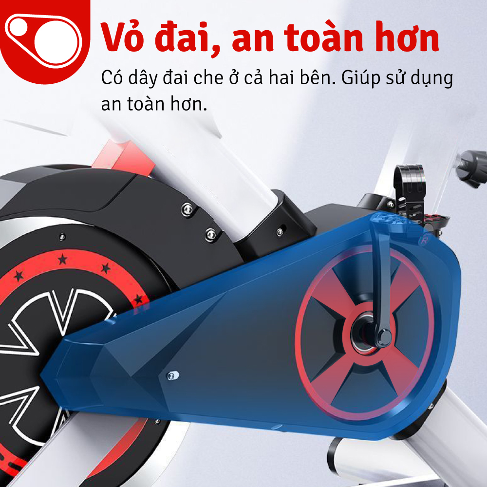 Mô tả BG -Xe đạp tập thể dục tại nhà, máy tập thể dục Fitness, có bluetooth kết nối - 10