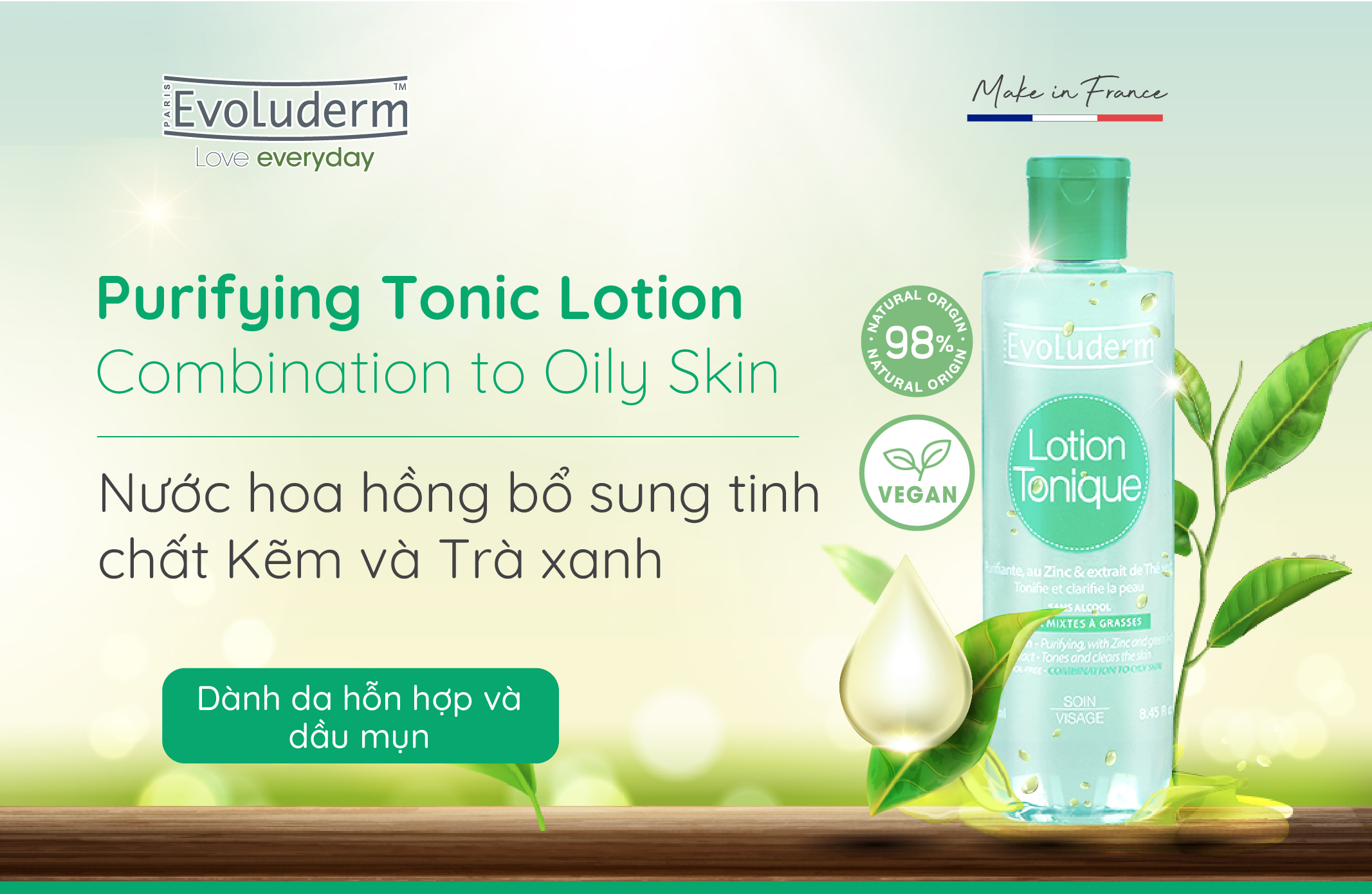 Mô tả Nước hoa hồng Evoluderm dưỡng da mềm mịn, giúp se khít lỗ chân lông, dưỡng ẩm cân bằng da 250ml - 4