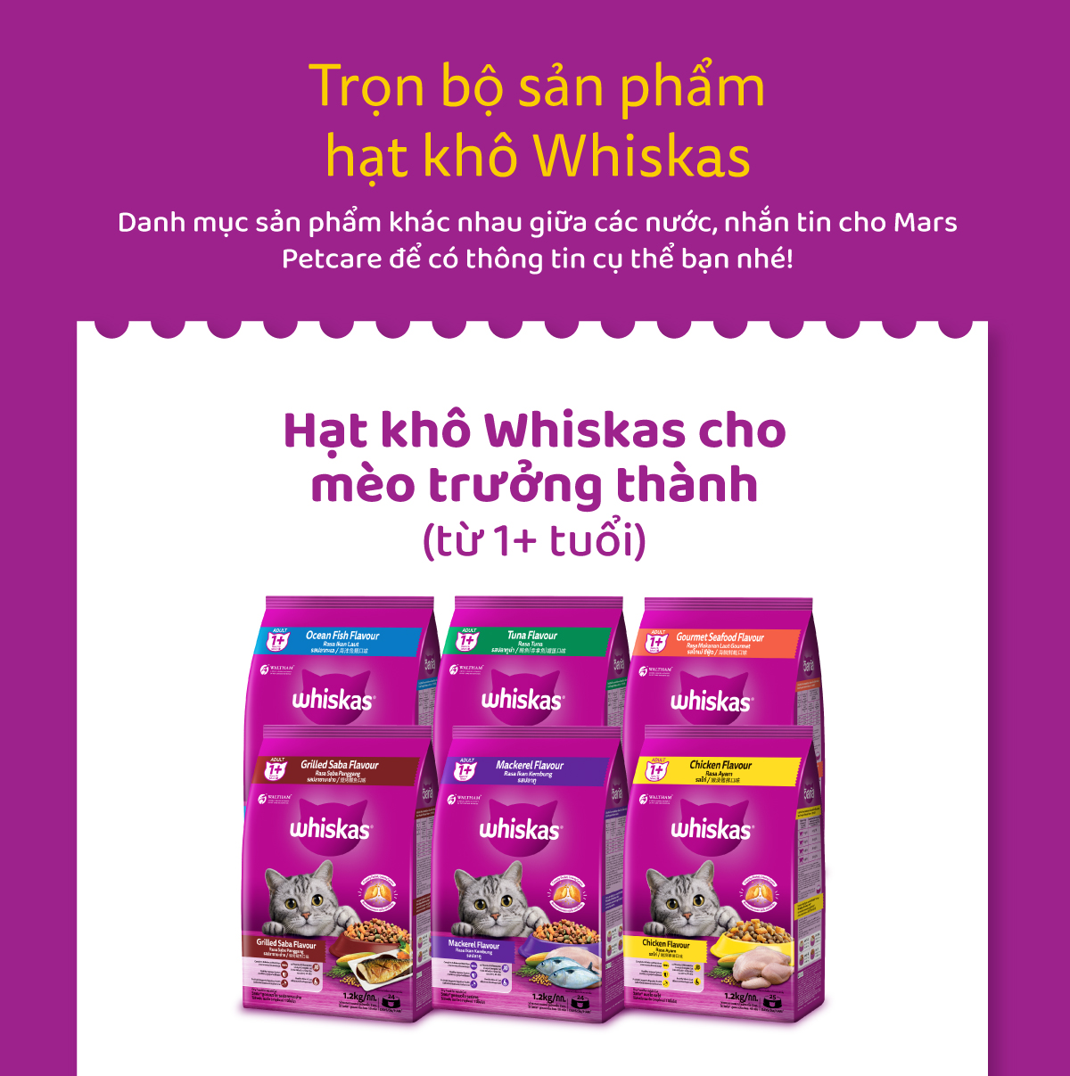 Mô tả Thức ăn mèo Whiskas vị cá biển 7kg - 4