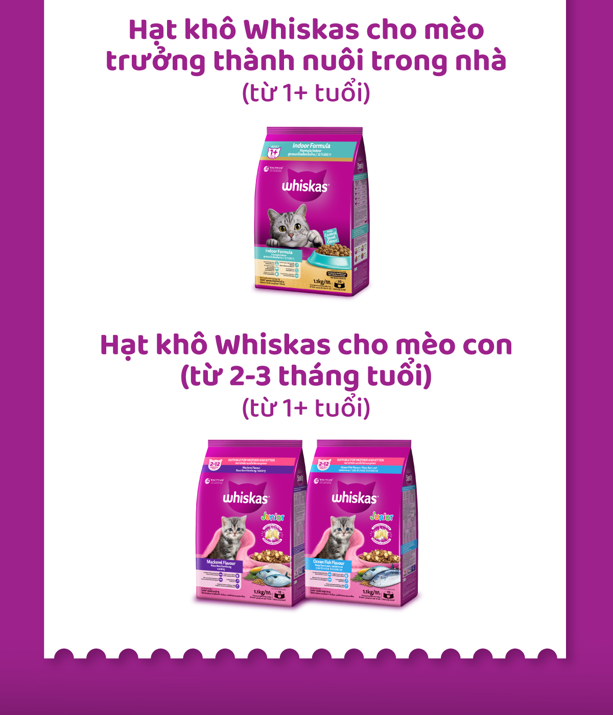Mô tả Thức ăn mèo Whiskas vị cá biển 7kg - 5