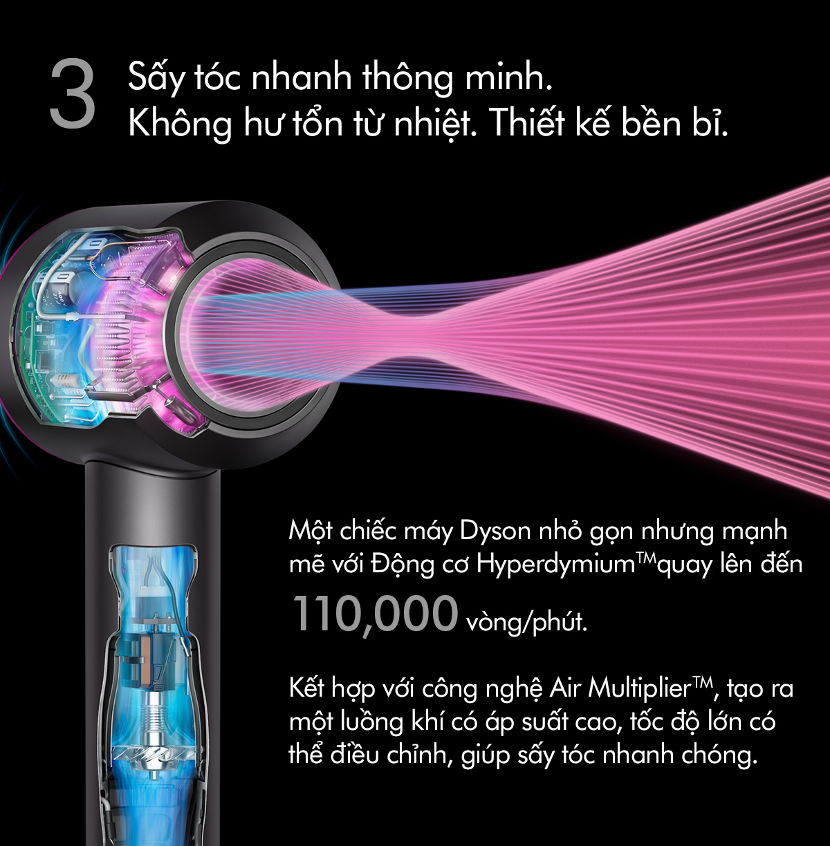Mô tả Máy sấy tóc Dyson Supersonic ™ HD16 Nural (Ceramic Patina Topaz) - 9