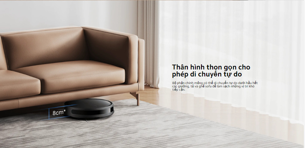 Mô tả Robot hút bụi, lau sàn 2 trong 1 Xiaomi Vacuum E10C EU - Lực Hút 3500Pa - Phiên Bản Quốc Tế - 6