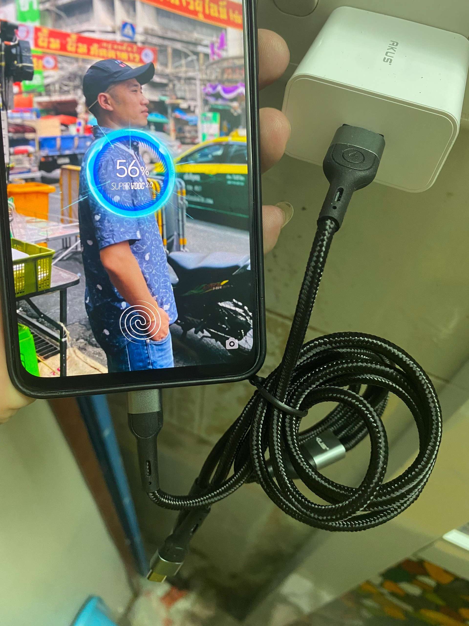 Mô tả Dây cáp sạc nhanh 3 đầu 60W - AKUS D77 - 8