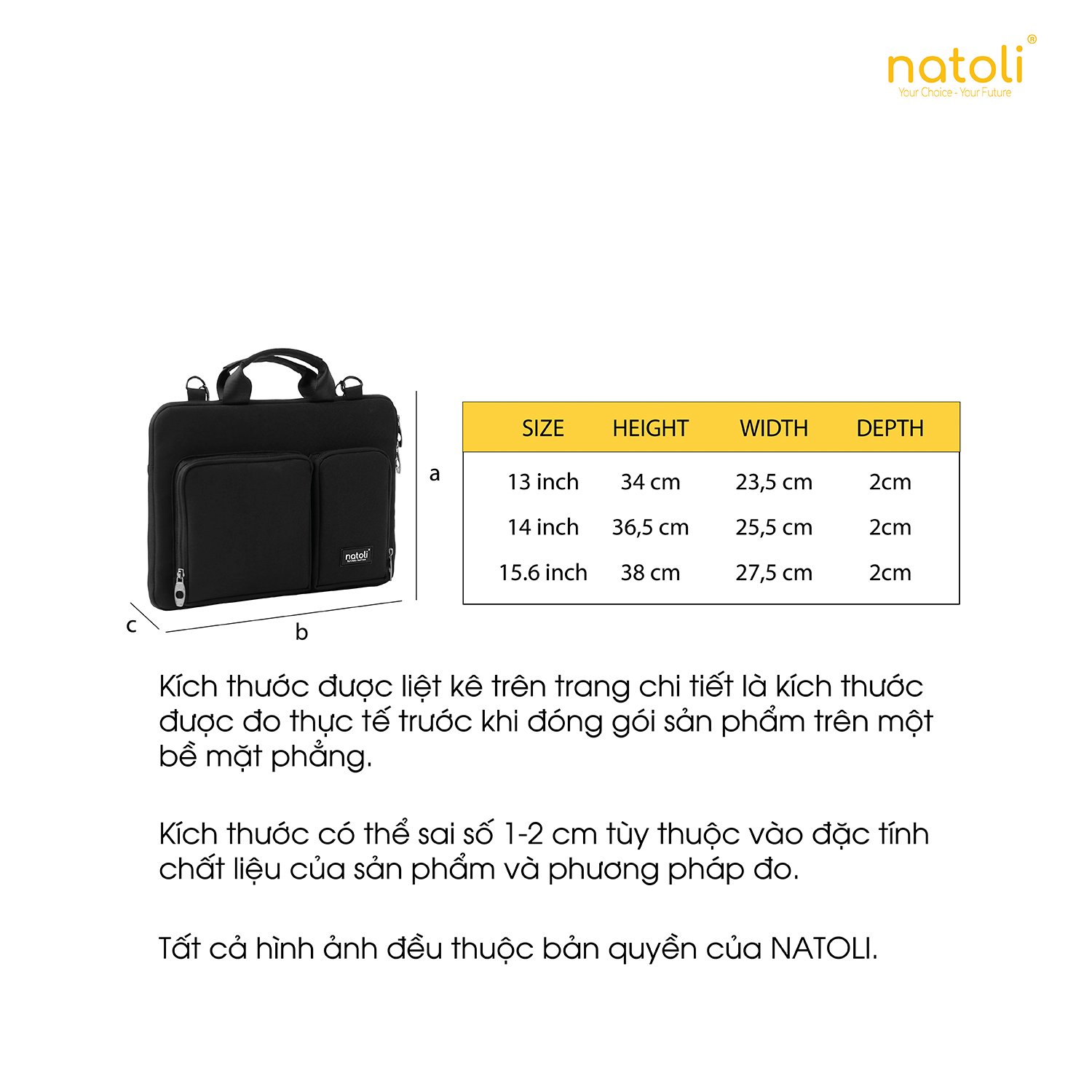 Mô tả Túi chống sốc laptop Thương hiệu Natoli chống va đập kháng nước tốt BST Omnisack Bag T11 - 5