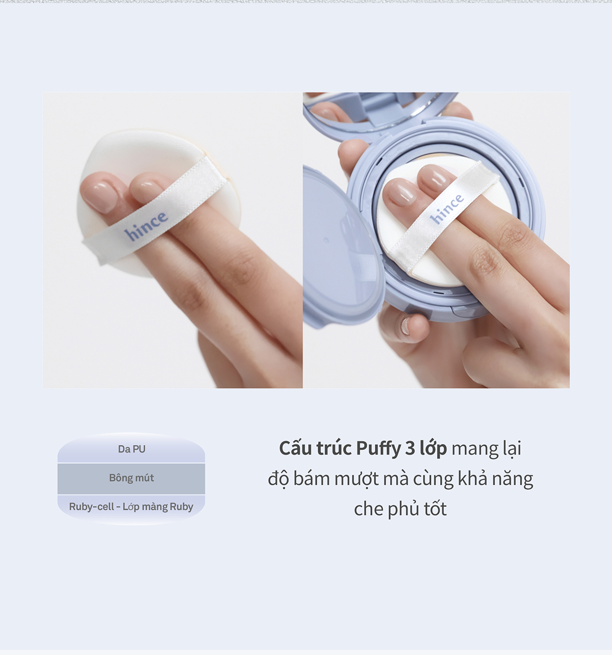 Mô tả Phấn nước hince Second Skin Mesh & Matte Cushion 12G - 6
