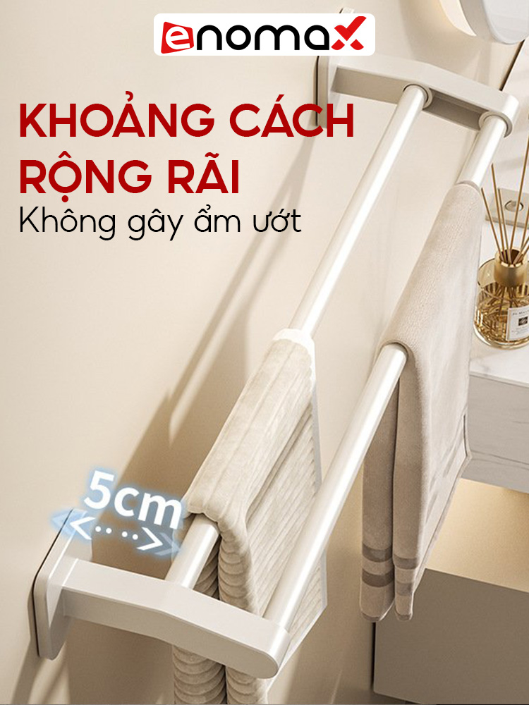 Kệ treo khăn Enomax chống gỉ