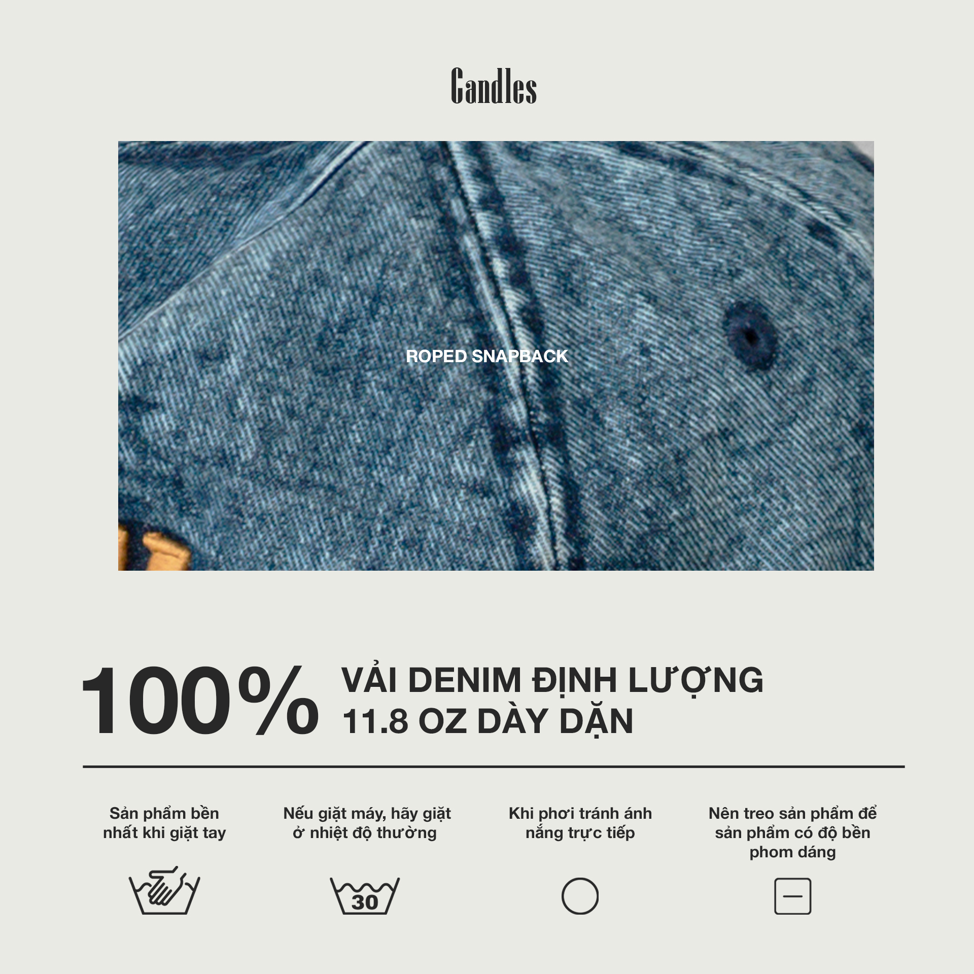 Mô tả Mũ Bóng Chày Candles Roped Unisex - 2