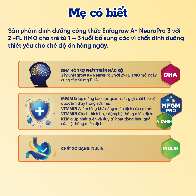 Mô tả Sữa bột Enfagrow A+ Neuropro 4 -1.7kg - FL HMO Vị Nhạt Dễ Uống :2-6 tuổi - 2