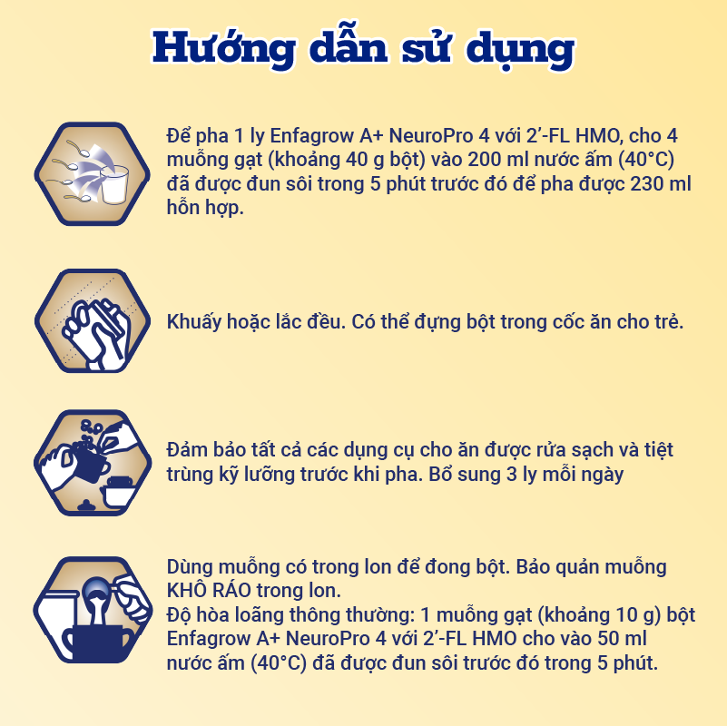 Mô tả Sữa bột Enfagrow A+ Neuropro 4 -1.7kg - FL HMO Vị Nhạt Dễ Uống :2-6 tuổi - 3