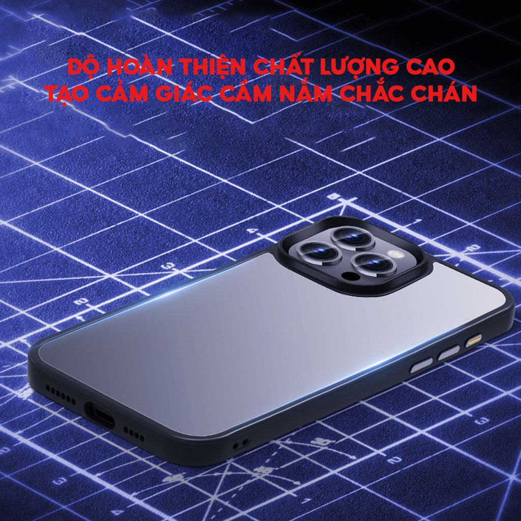 Mô tả Ốp Lưng Nhám Chống Vân Chính Hãng LIKGUS Dùng Cho IP 11-12-13-14-15-Promax-Plus-Pro - Viền Dẻo TPU Chống Sốc Độ Cao 2M - 4