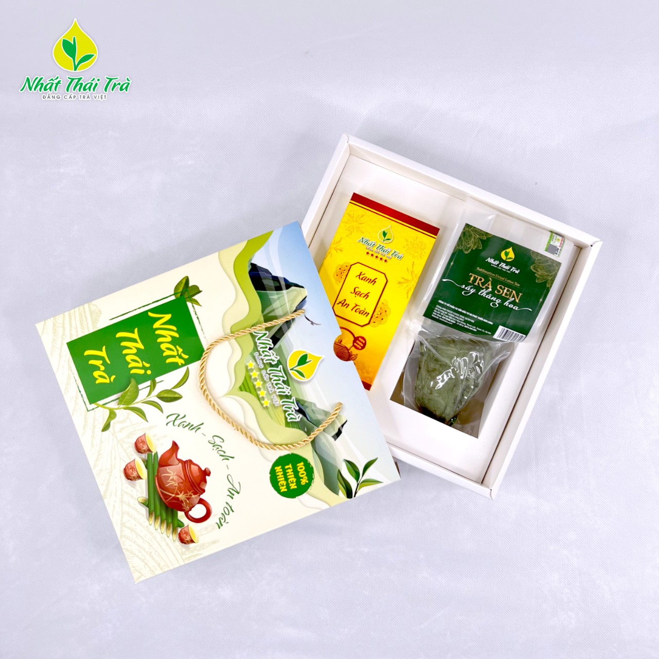 Mô tả Trà Thái Nguyên cao cấp Nhất Thái Trà + Trà sen sấy thăng hoa - Hương vị thanh mát tự nhiên - 1