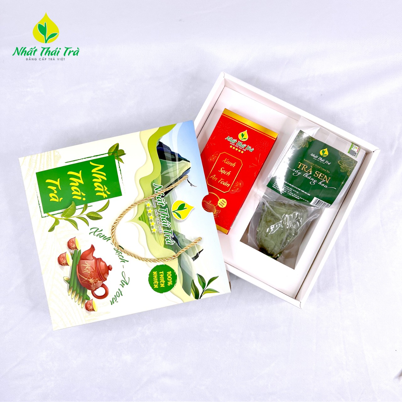 Mô tả Trà Thái Nguyên cao cấp Nhất Thái Trà + Trà sen sấy thăng hoa - Hương vị thanh mát tự nhiên - 2
