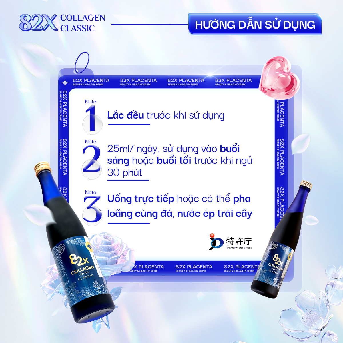Mô tả Collagen nước 82X CLASSIC COLLAGEN Từ Nhật Bản chai 500ml-Làm Đẹp, Căng Bóng Da, Giữ Cân Gọn Dáng - 4